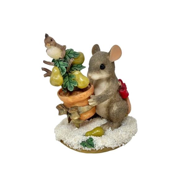 Vintage Fitz and Floyd Charming Tails On The First Day of Christmas Figurine - Picture 1 of 12